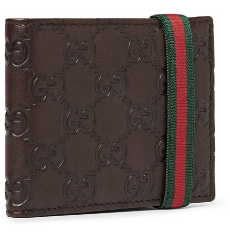 Gucci Leather Brown Wallets for Men for sale 